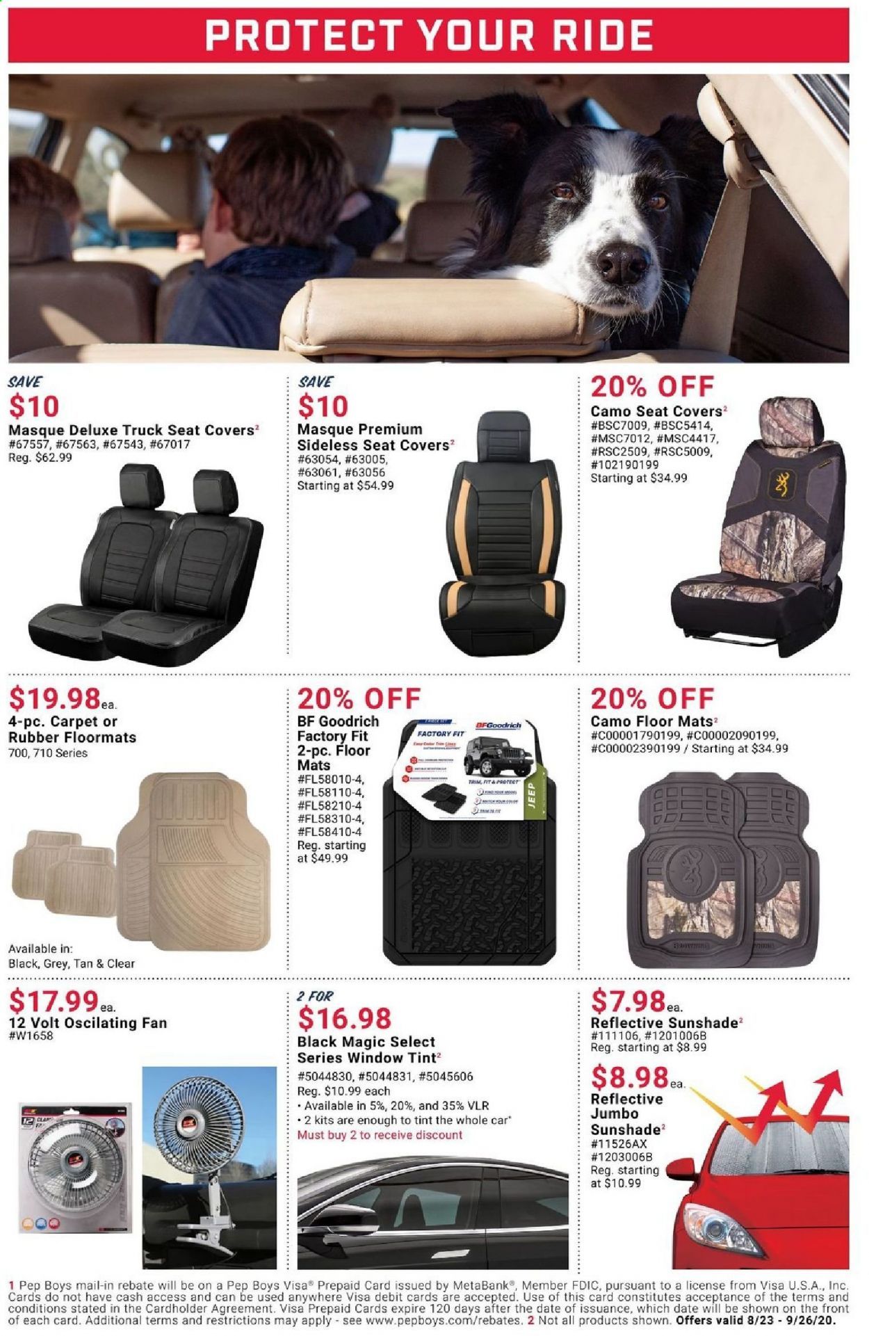 Pep Boys Weekly Ad August 23 to September 26