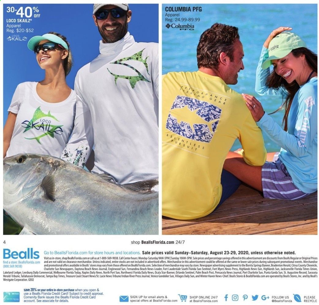 Bealls Florida Weekly Ad August 23 to August 29