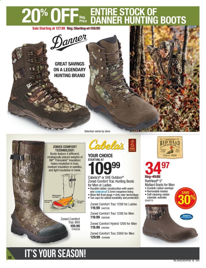 Cabela's Weekly Ad August 27 to September 9