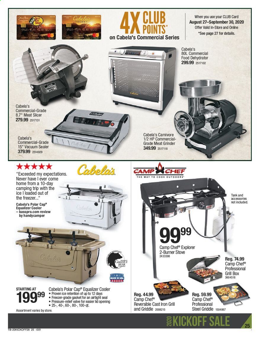 Cabela's Weekly Ad August 27 to September 9