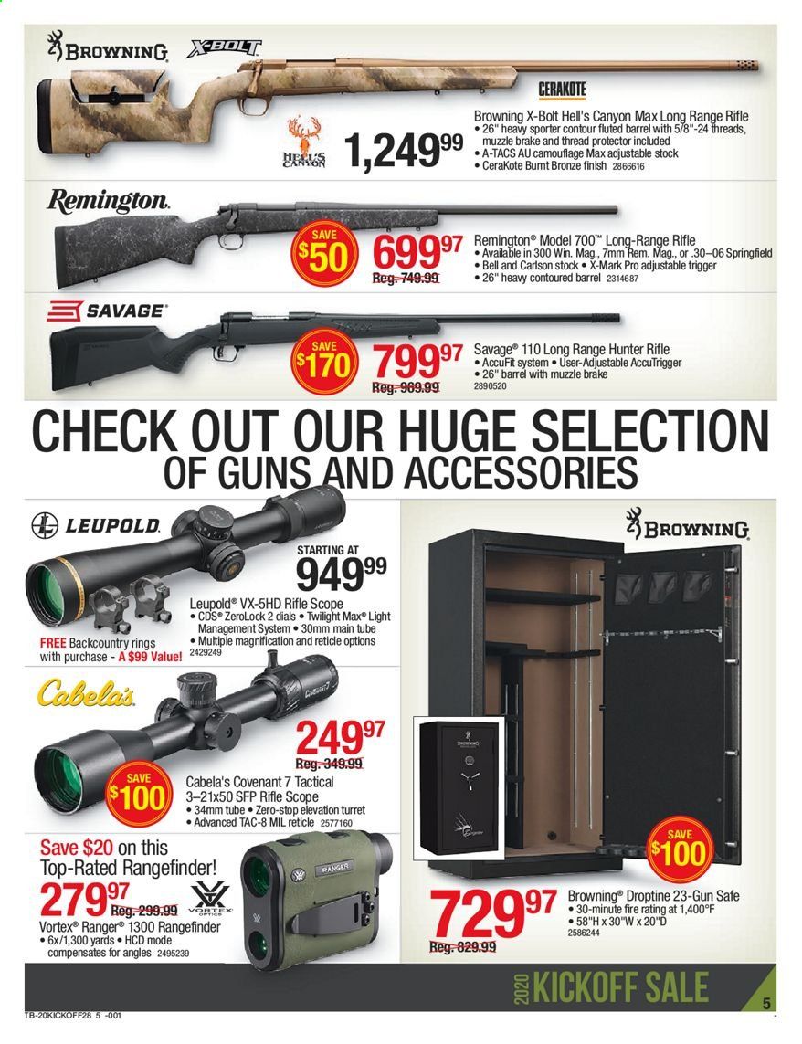 Cabela's Weekly Ad August 27 to September 9