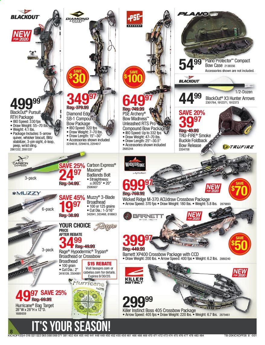Cabela's Weekly Ad August 27 to September 9