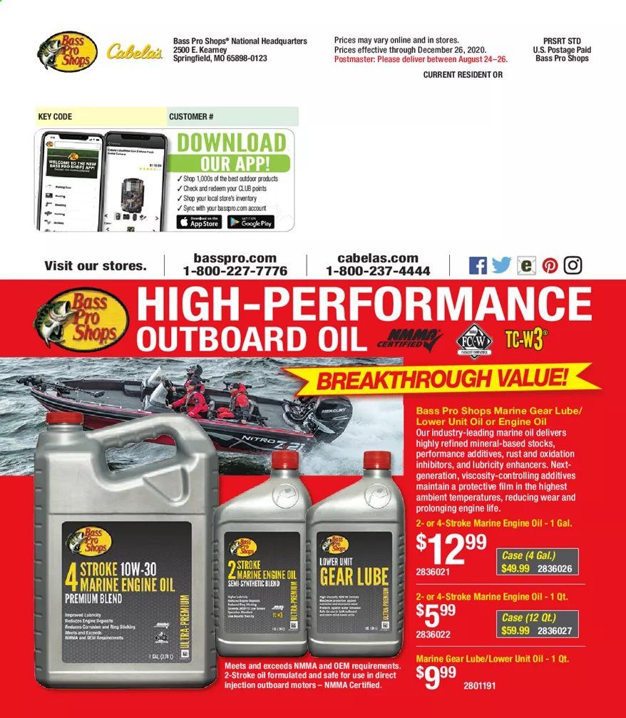 Cabela's Weekly Ad August 24 to December 26