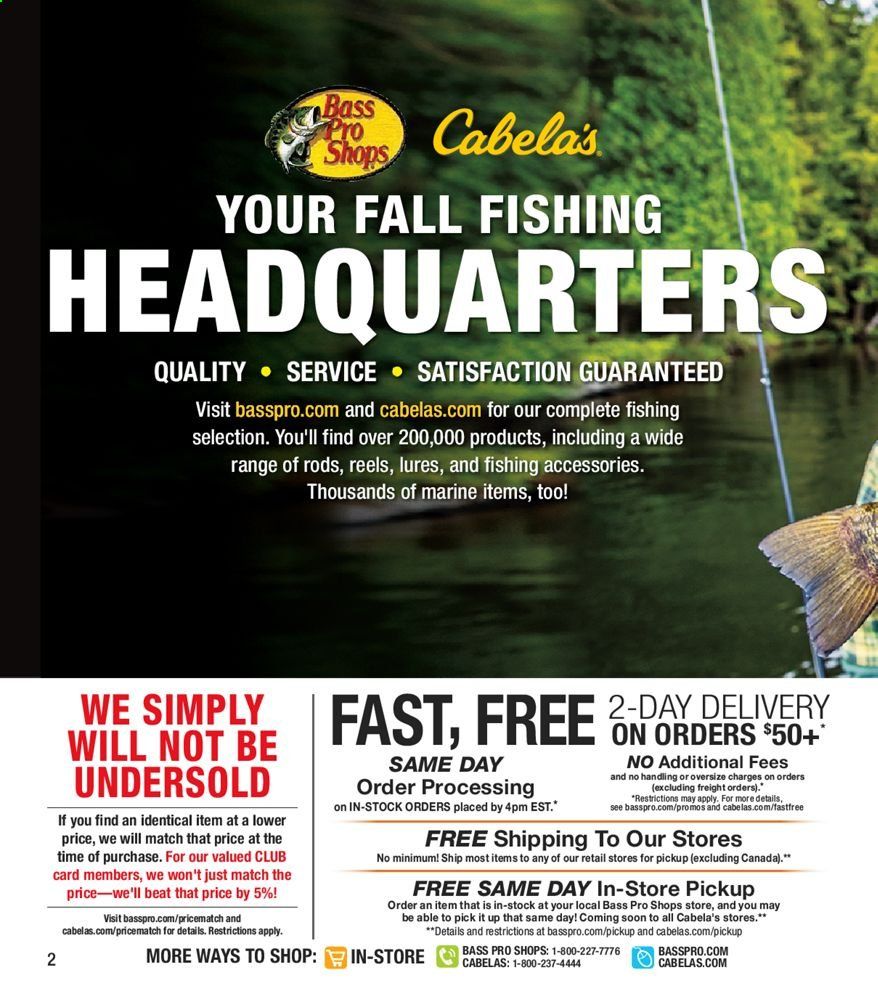 Bass Pro Shops Weekly Ad August 24 to December 26
