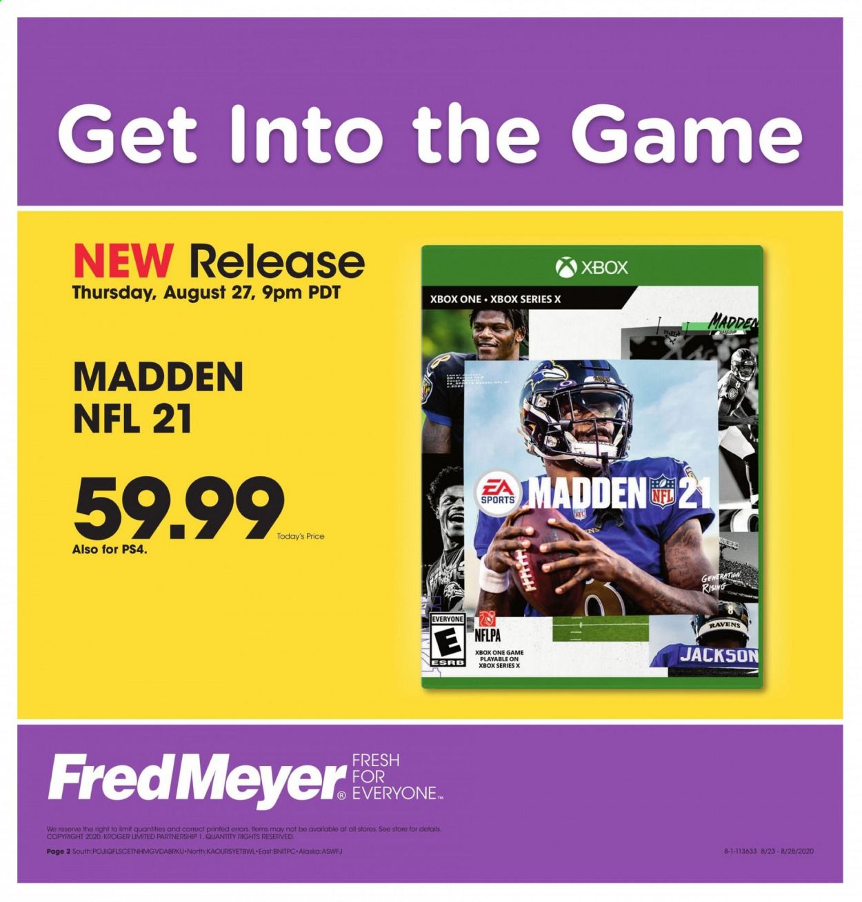 Fred Meyer Weekly Ad August 25 to August 28