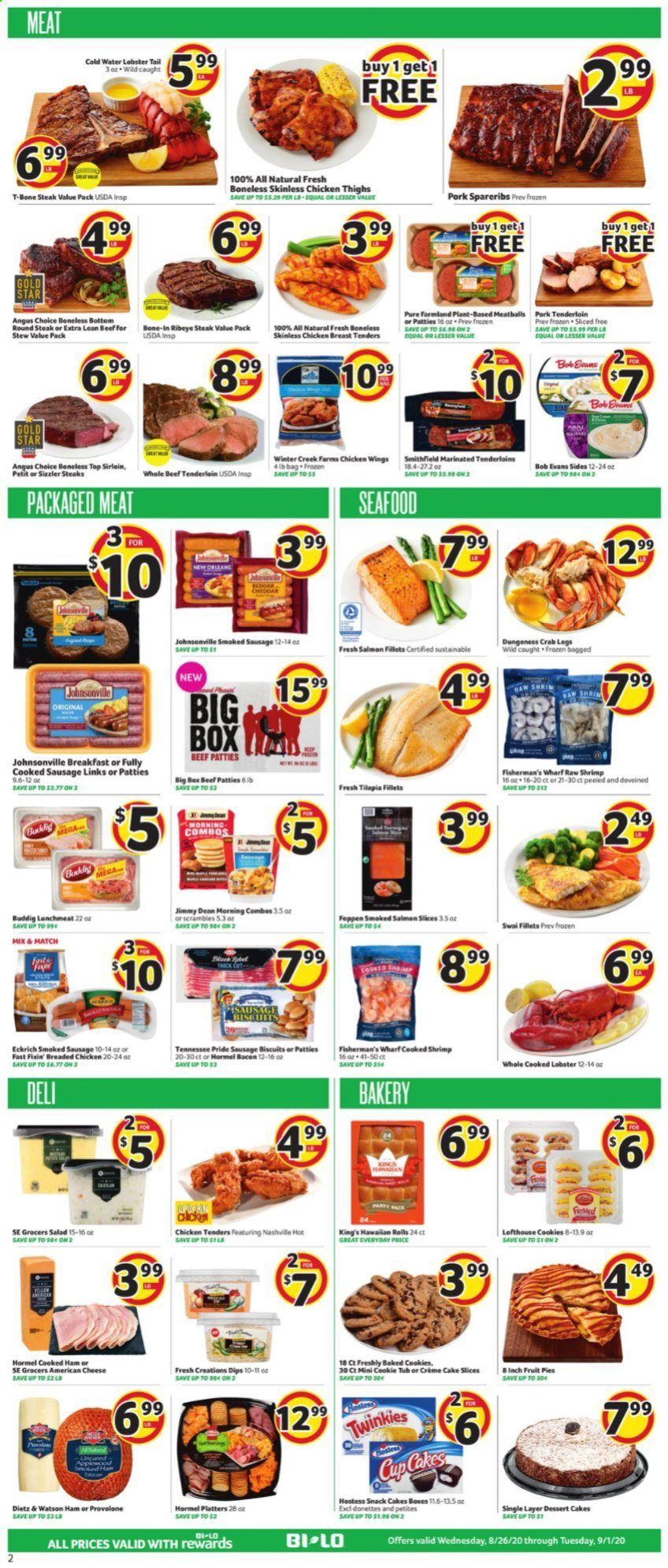 BI-LO Weekly Ad August 26 to September 1