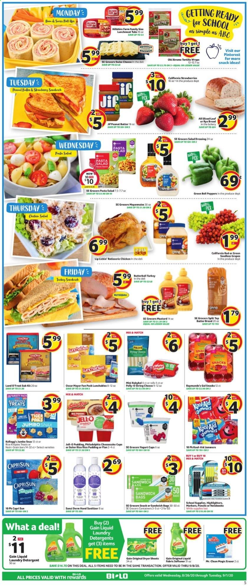 BI-LO Weekly Ad August 26 to September 1