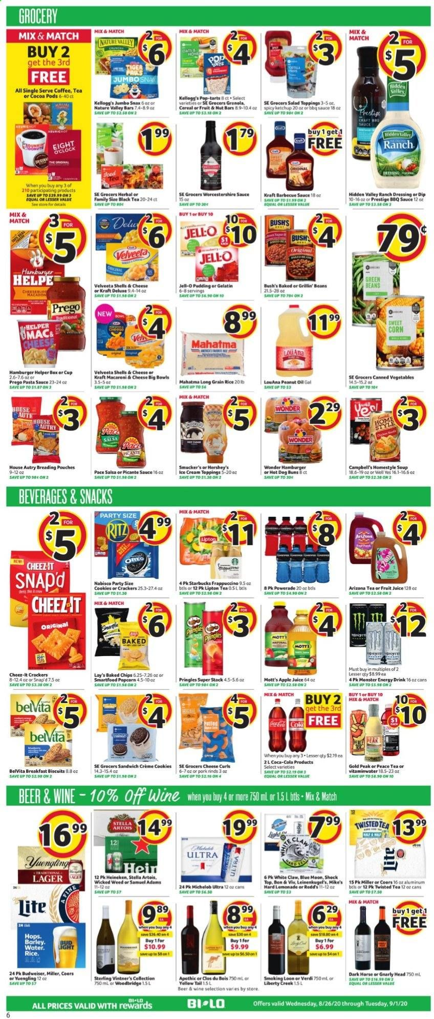 BI-LO Weekly Ad August 26 to September 1