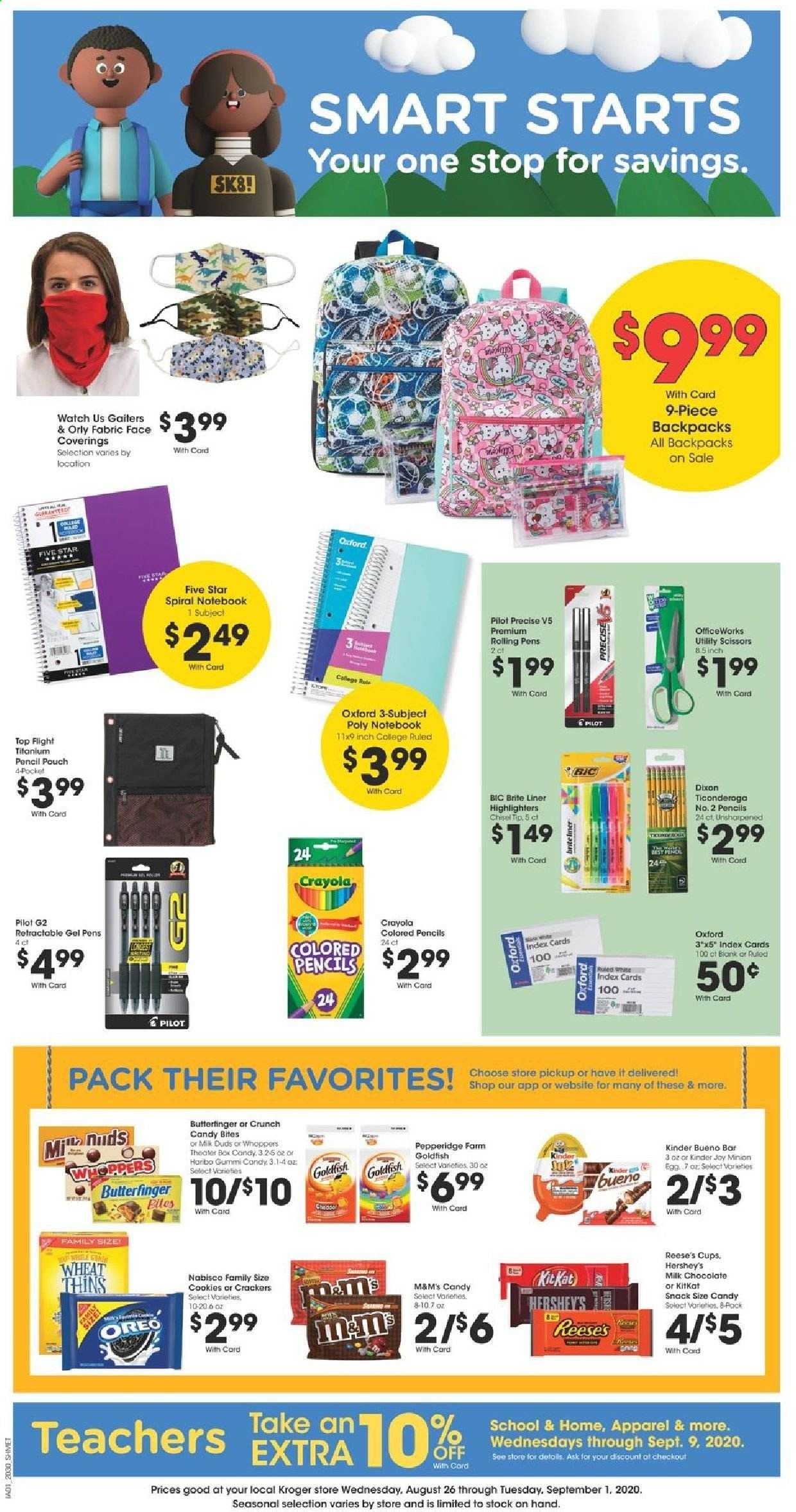 Kroger Weekly Ad August 26 to September 1