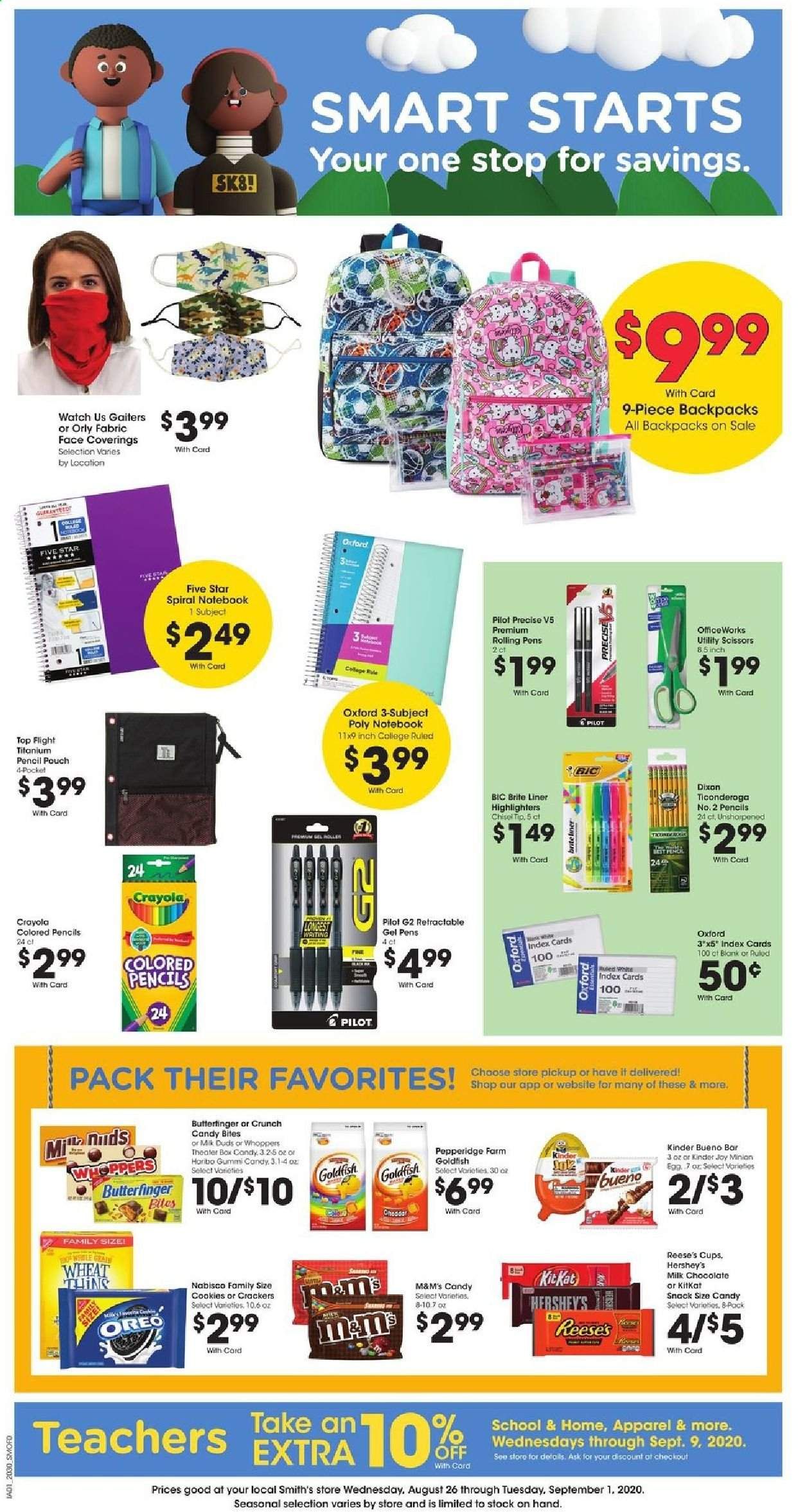 Smith's Weekly Ad August 26 to September 1