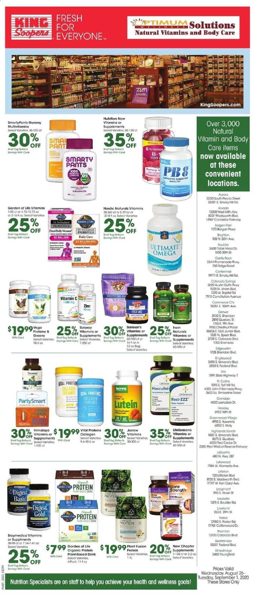 King Soopers Weekly Ad August 26 to September 1