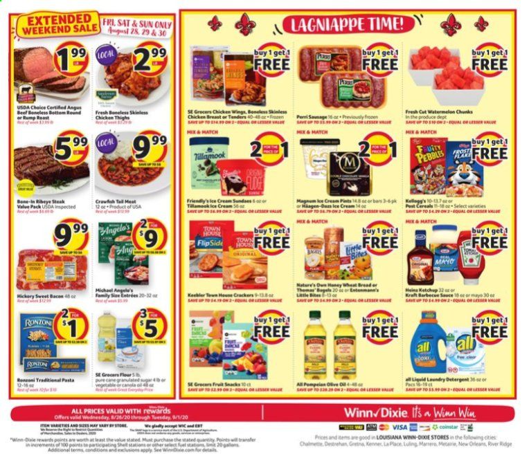 Winn Dixie Weekly Ad August 26 to September 1