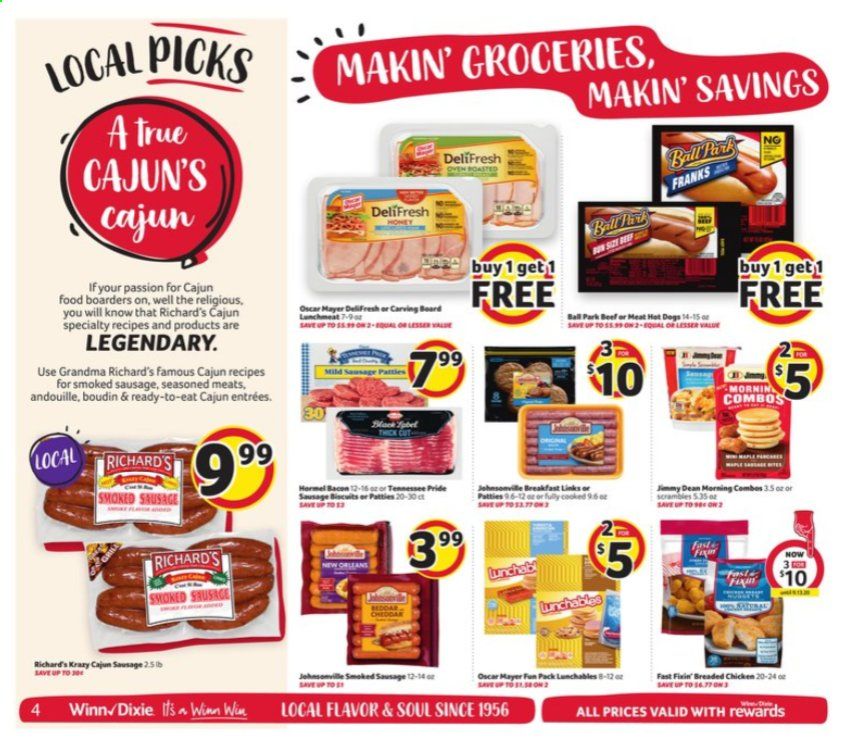Winn Dixie Weekly Ad August 26 to September 1