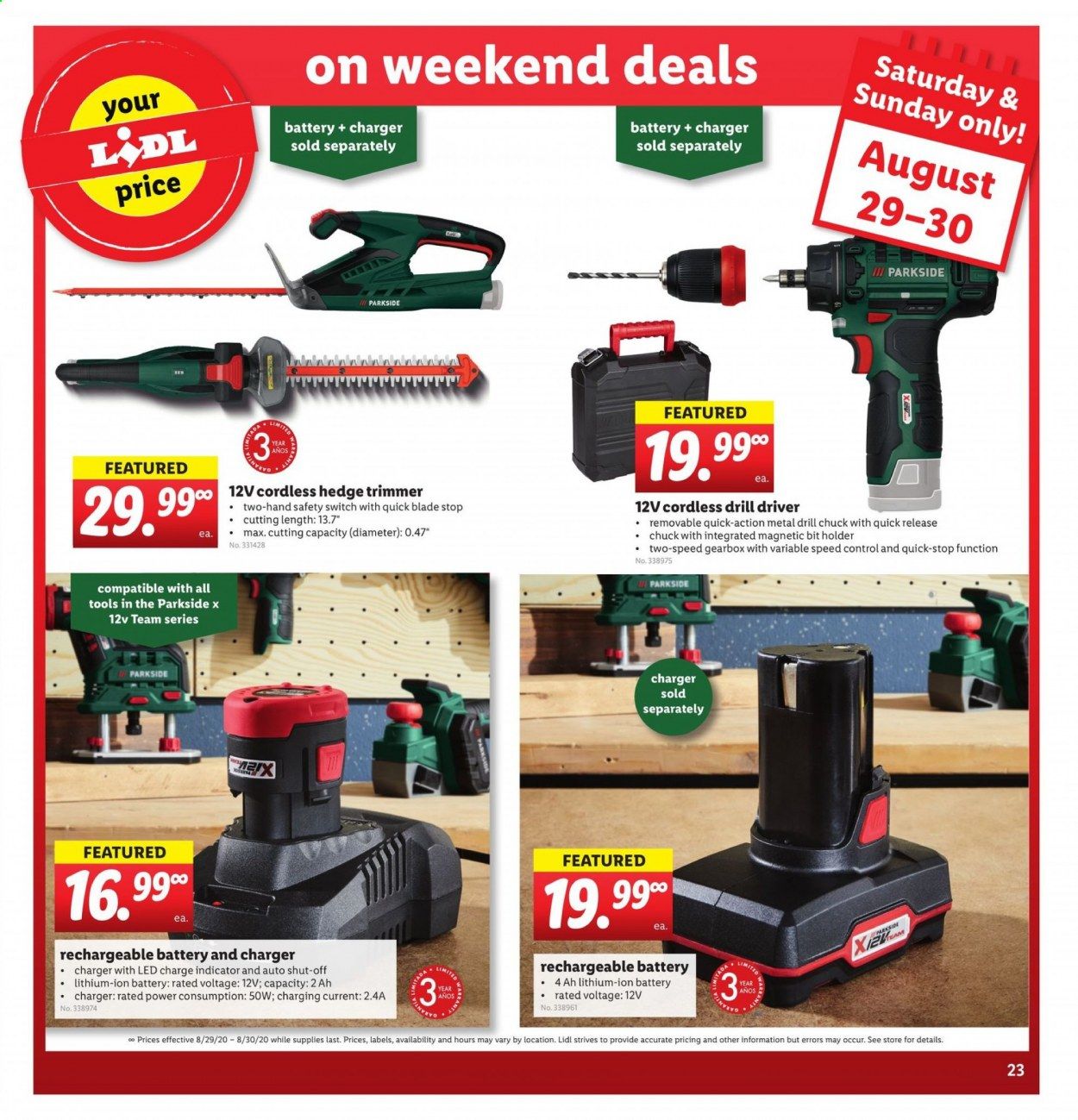 Lidl Weekly Ad August 26 to September 1