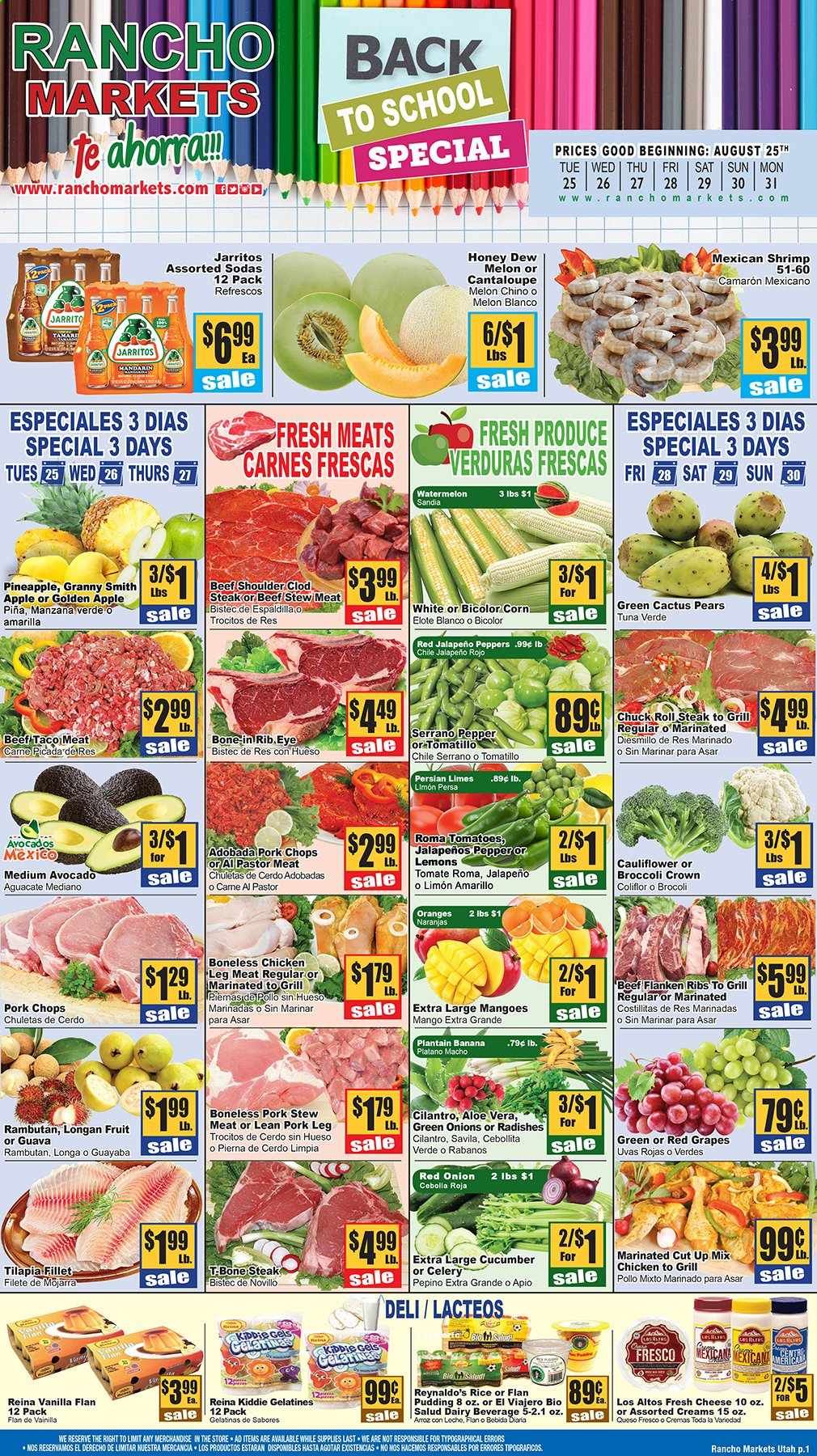 Rancho Markets Weekly Ad August 25 to August 31