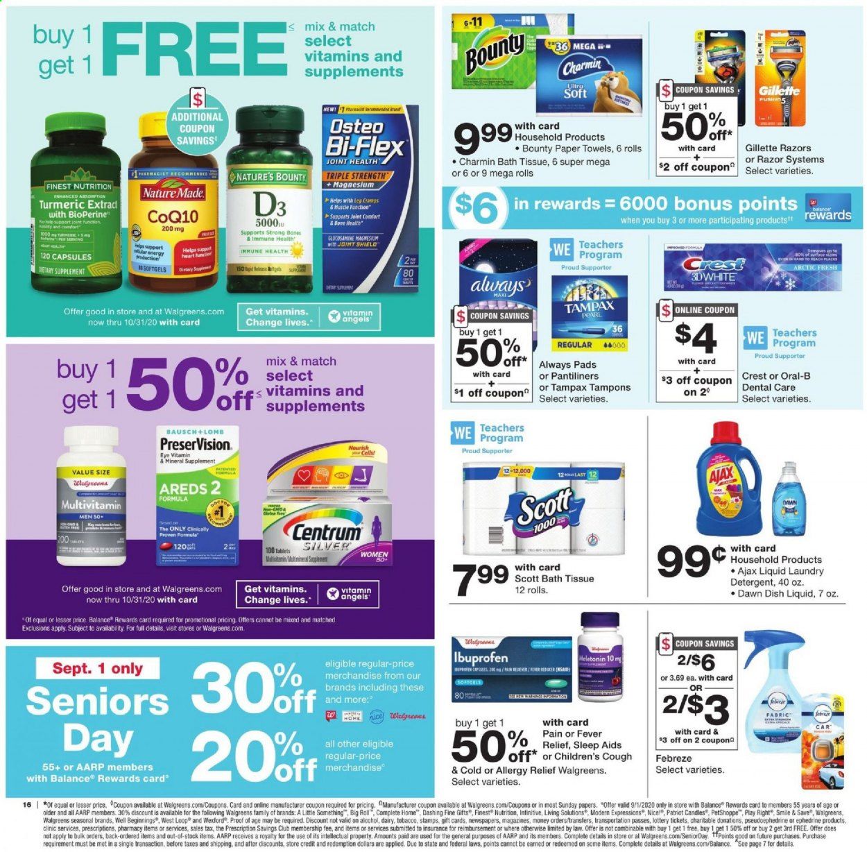 Walgreens Weekly Ad August 30 to September 5
