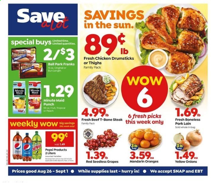 Save a Lot Weekly Ad August 26 to September 1