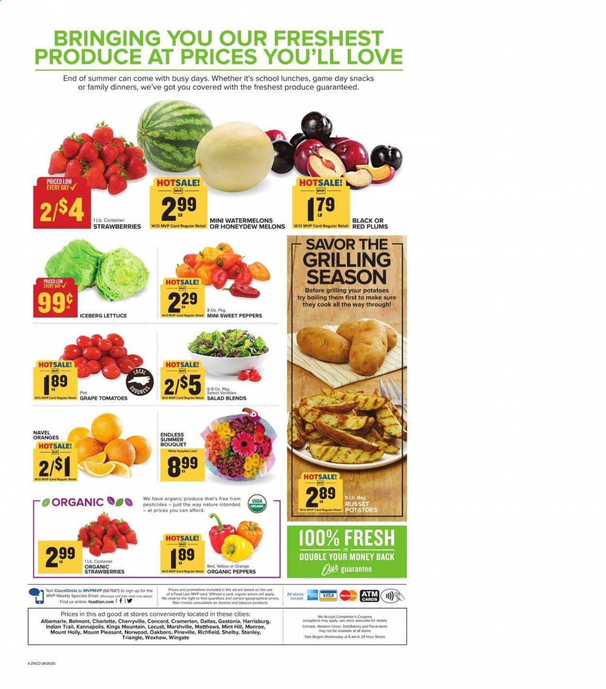 Food Lion (NC) Weekly Ad August 26 to September 1