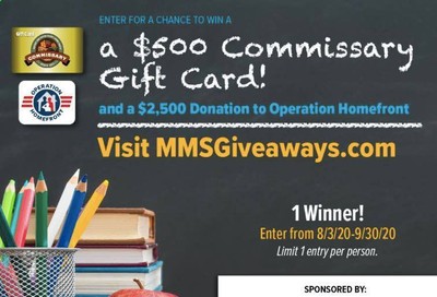 Commissary Weekly Ad August 3 to September 30