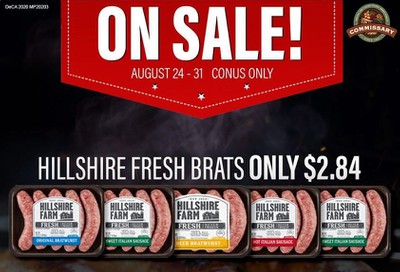 Commissary Weekly Ad August 24 to August 31