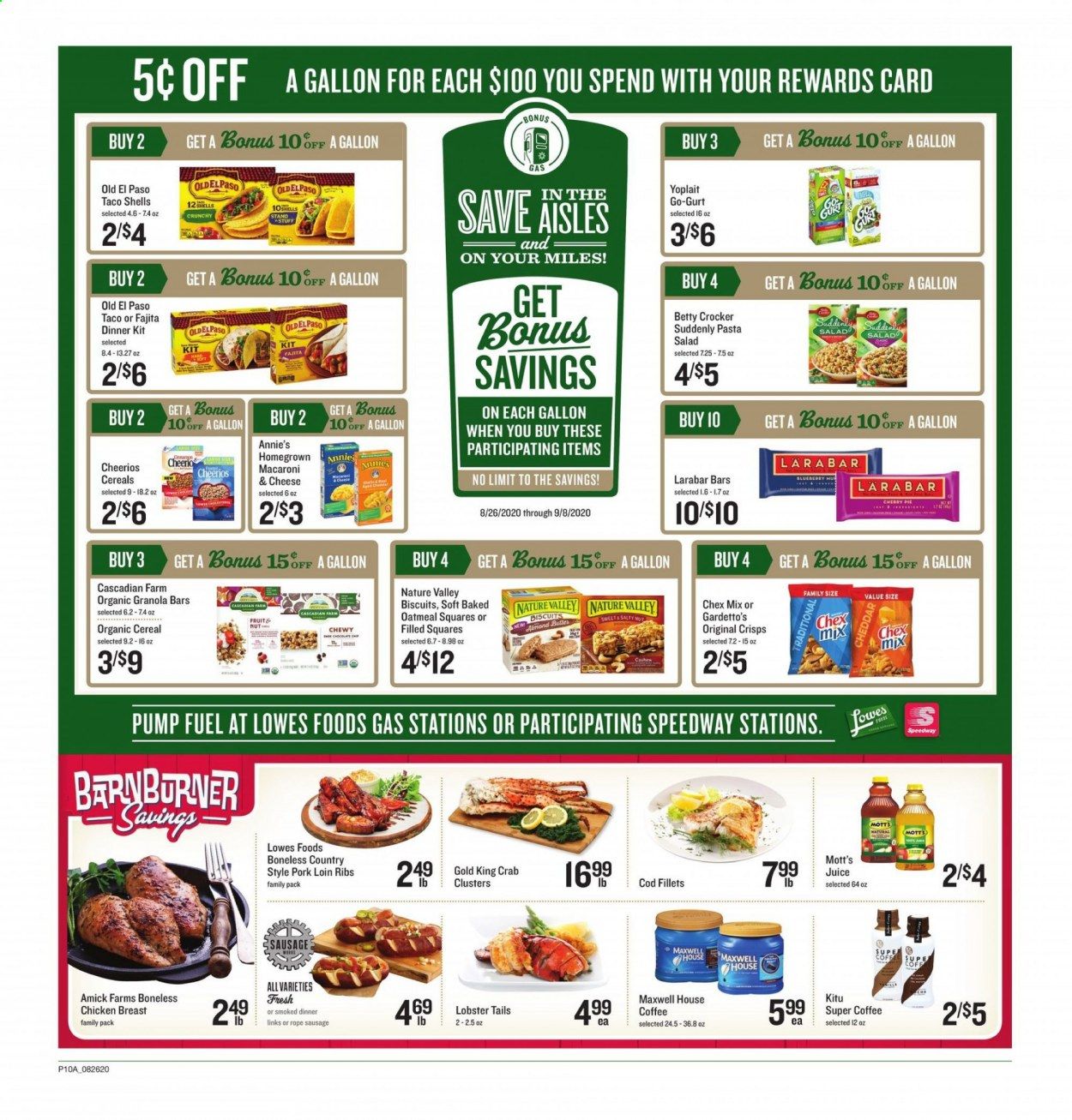 Lowes Foods Weekly Ad August 26 to September 1