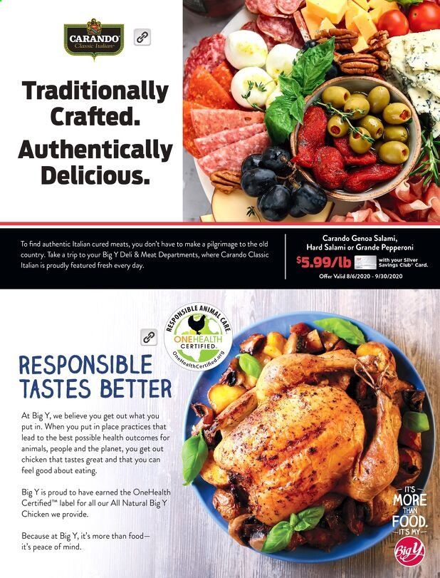 Big Y Weekly Ad August 1 to September 30