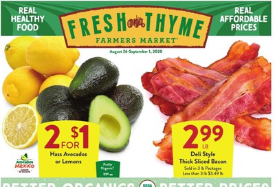 Fresh Thyme Weekly Ad August 26 to September 1