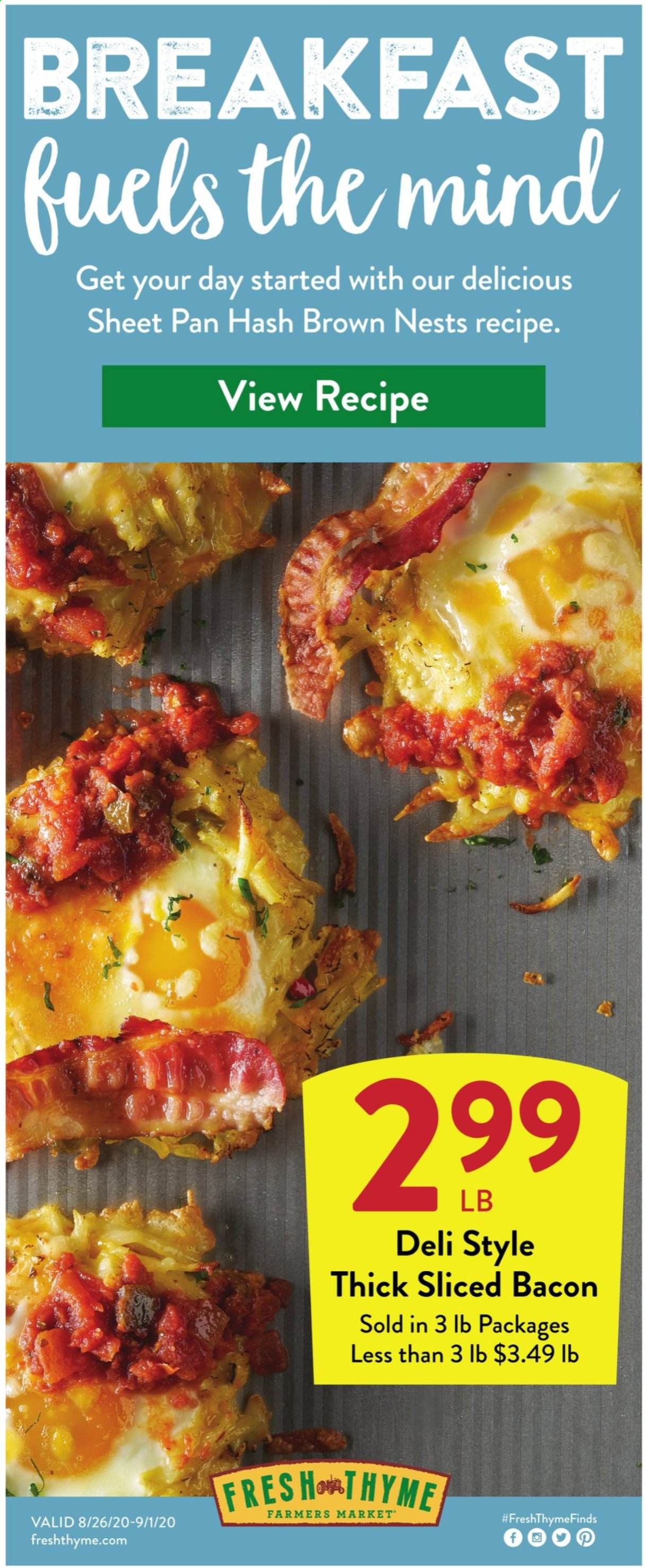 Fresh Thyme Weekly Ad August 26 to September 1