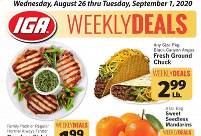 IGA Weekly Ad August 26 to September 1