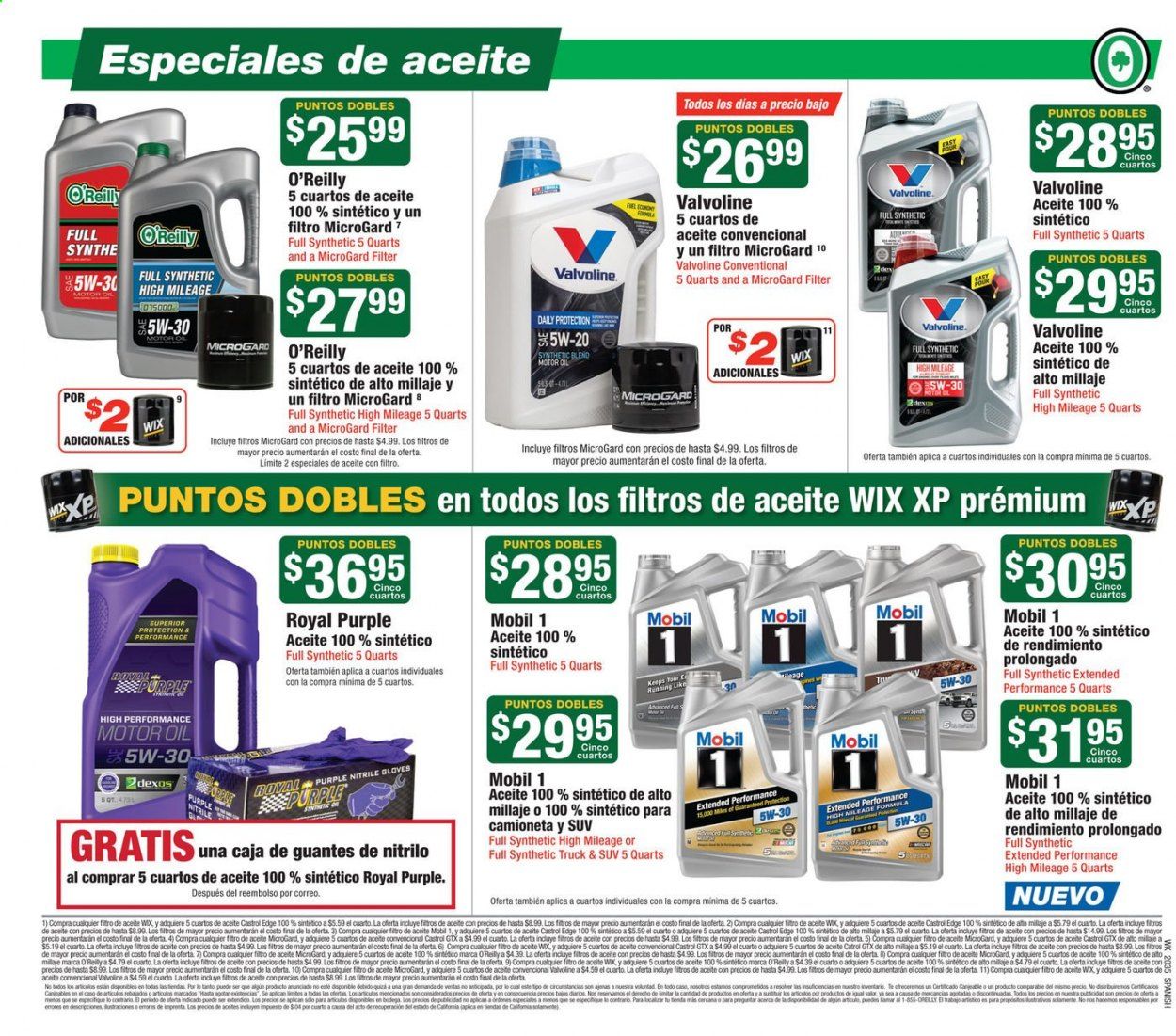 O'Reilly Auto Parts Weekly Ad August 26 to September 29