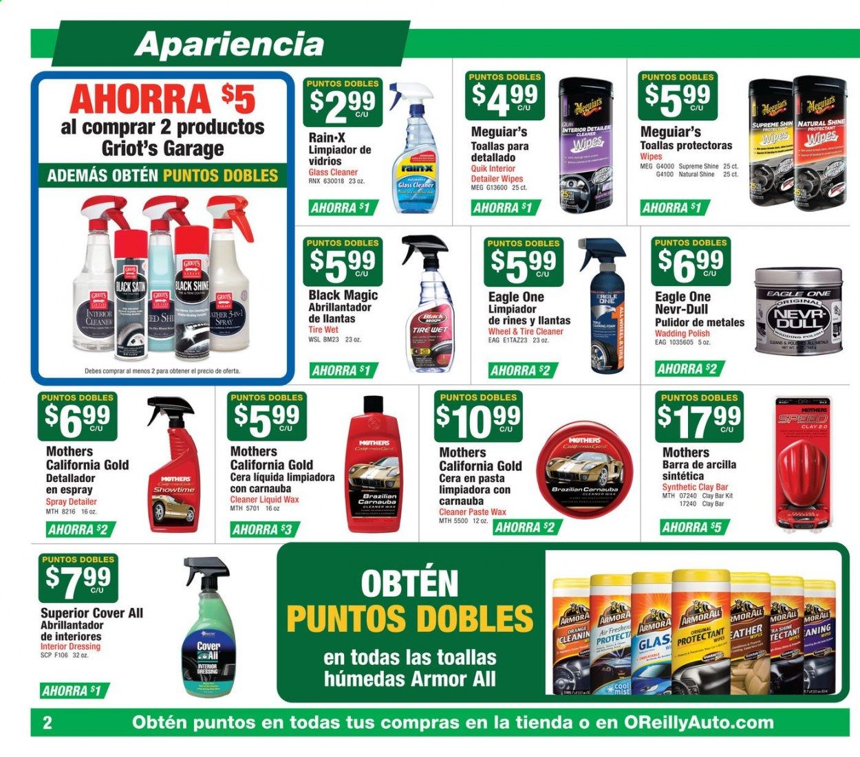O'Reilly Auto Parts Weekly Ad August 26 to September 29