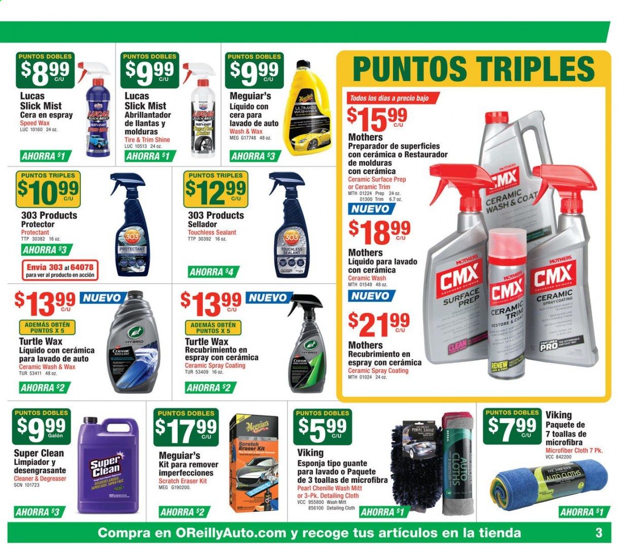 O'Reilly Auto Parts Weekly Ad August 26 to September 29