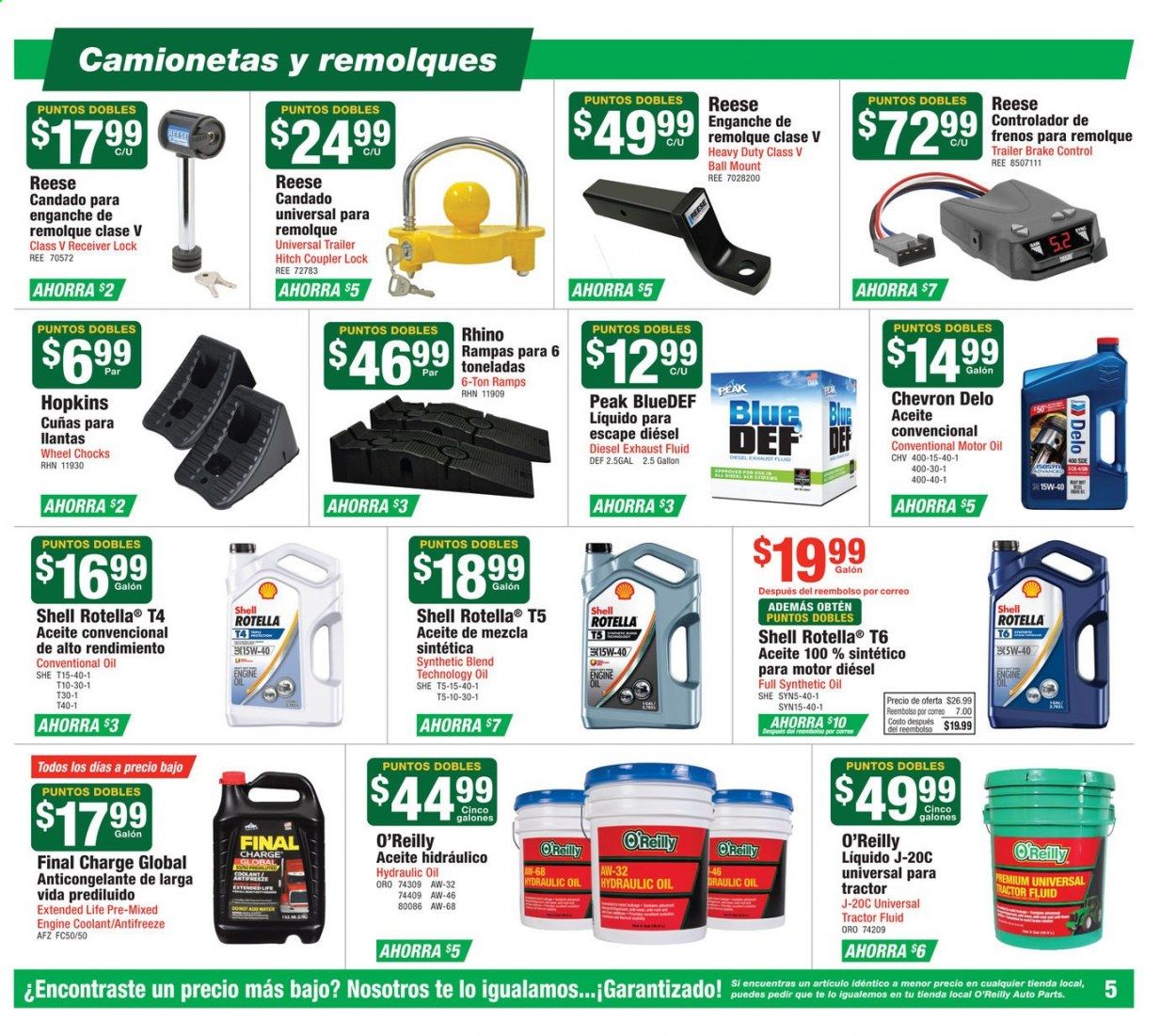 O'Reilly Auto Parts Weekly Ad August 26 to September 29