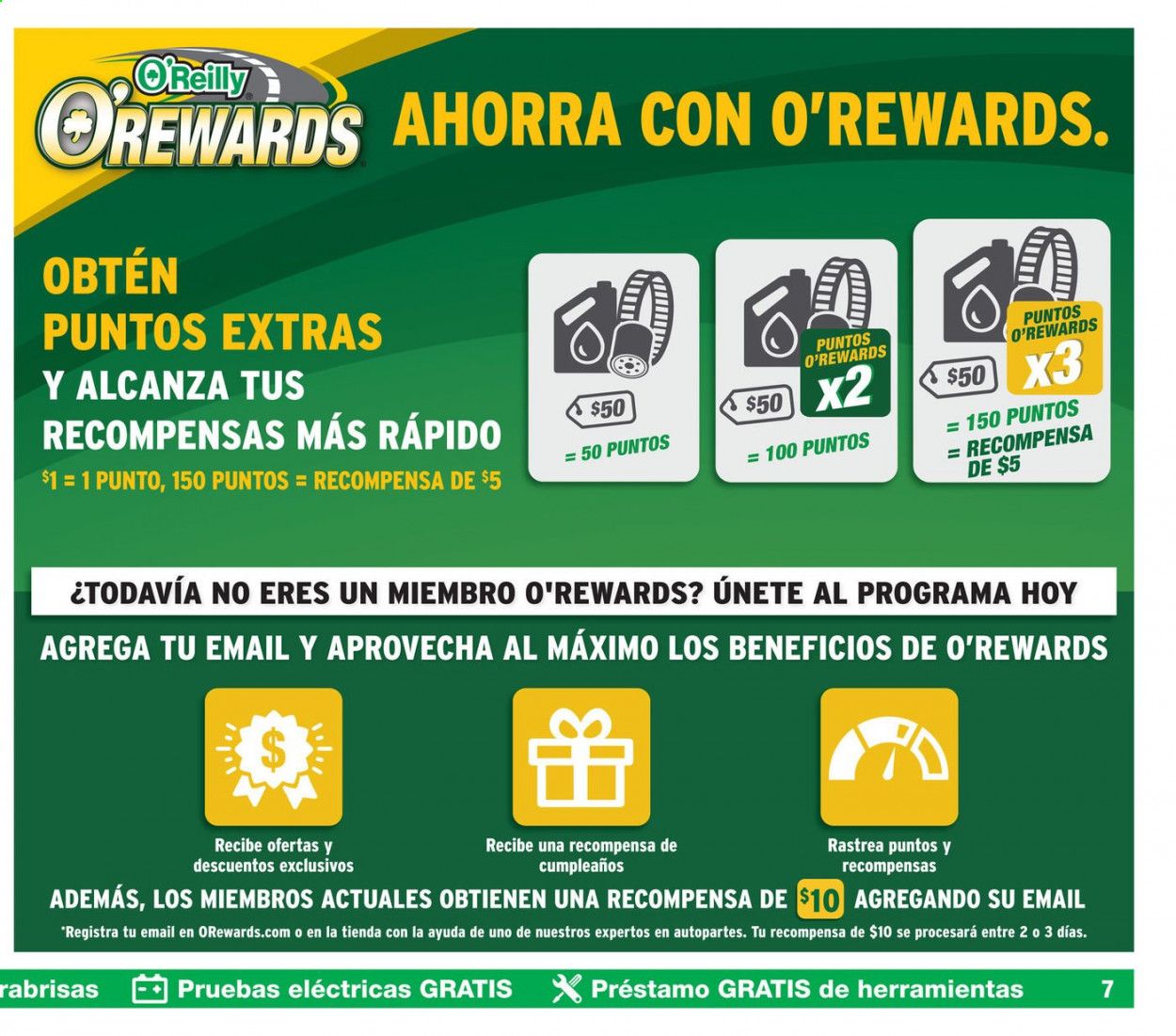 O'Reilly Auto Parts Weekly Ad August 26 to September 29