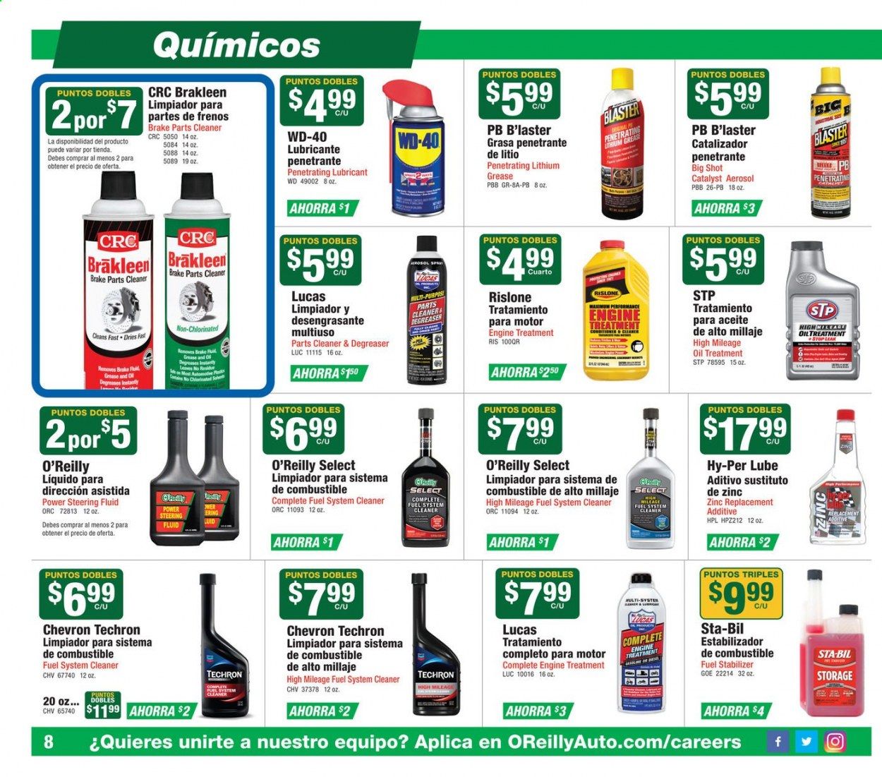 O'Reilly Auto Parts Weekly Ad August 26 to September 29