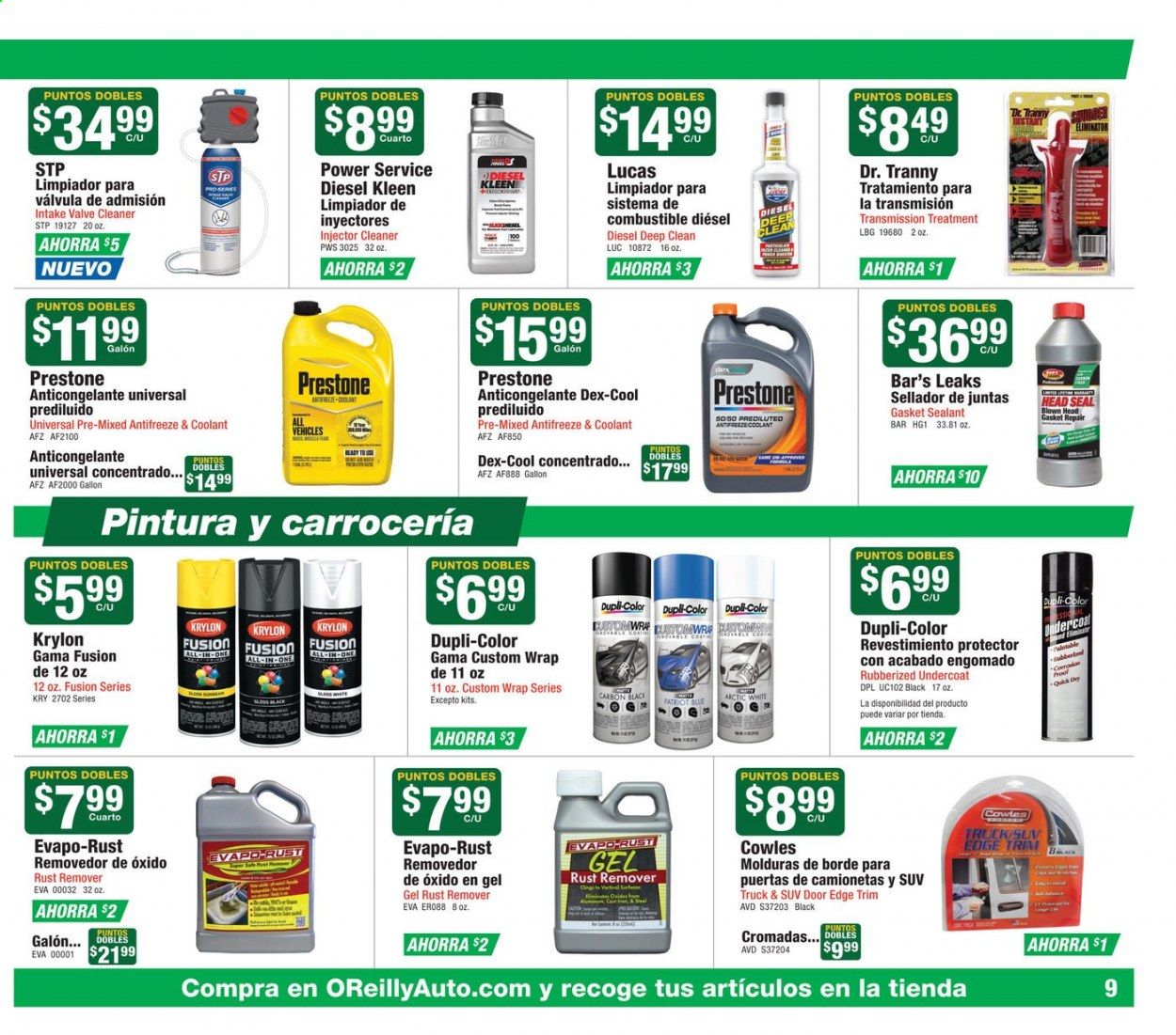 O'Reilly Auto Parts Weekly Ad August 26 to September 29
