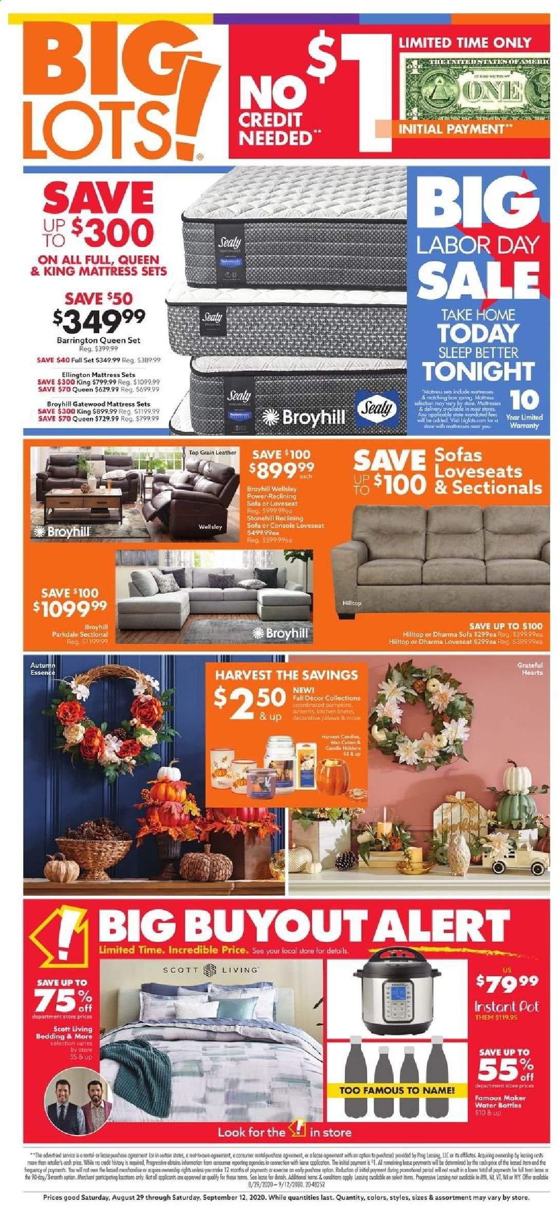 Big Lots Weekly Ad August 29 to September 12