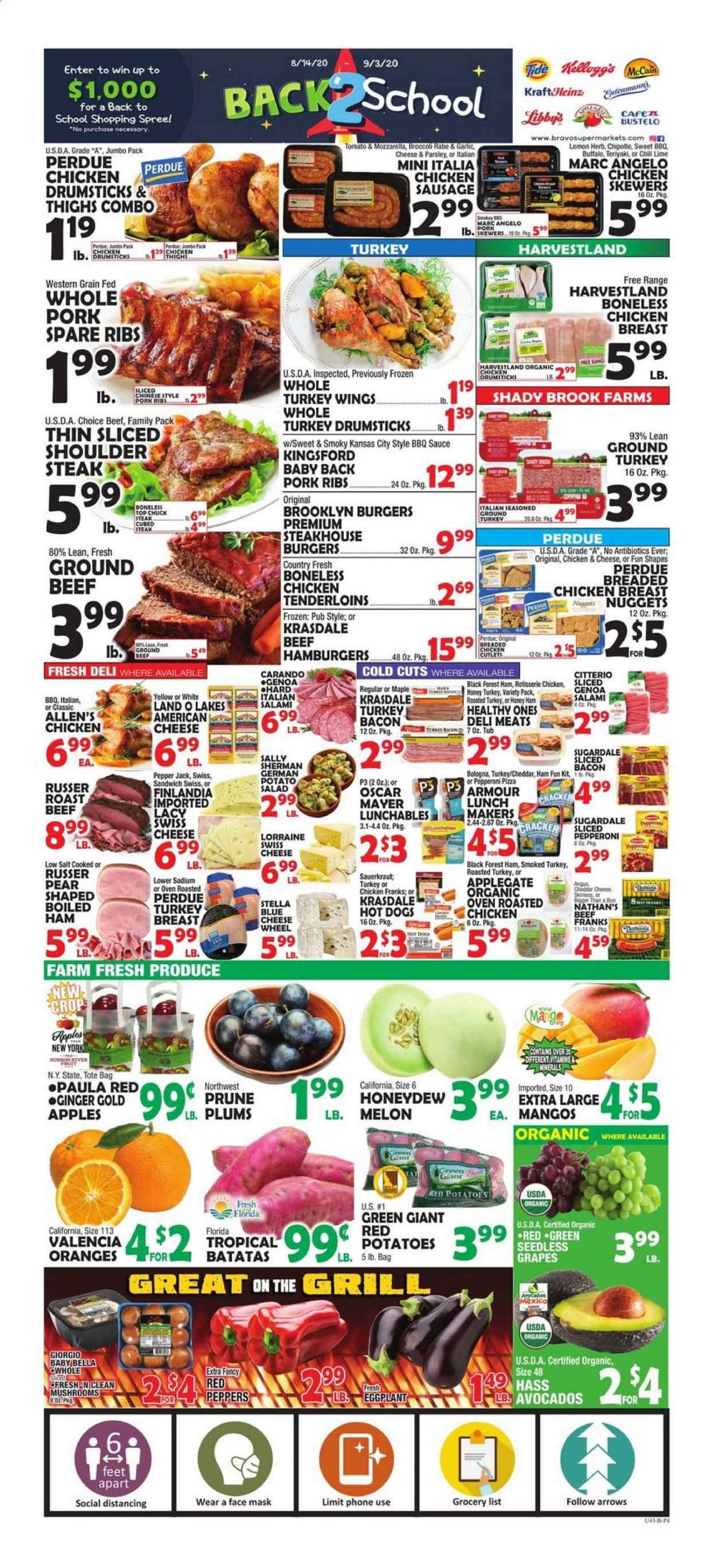 Bravo Supermarkets Weekly Ad August 28 to September 3