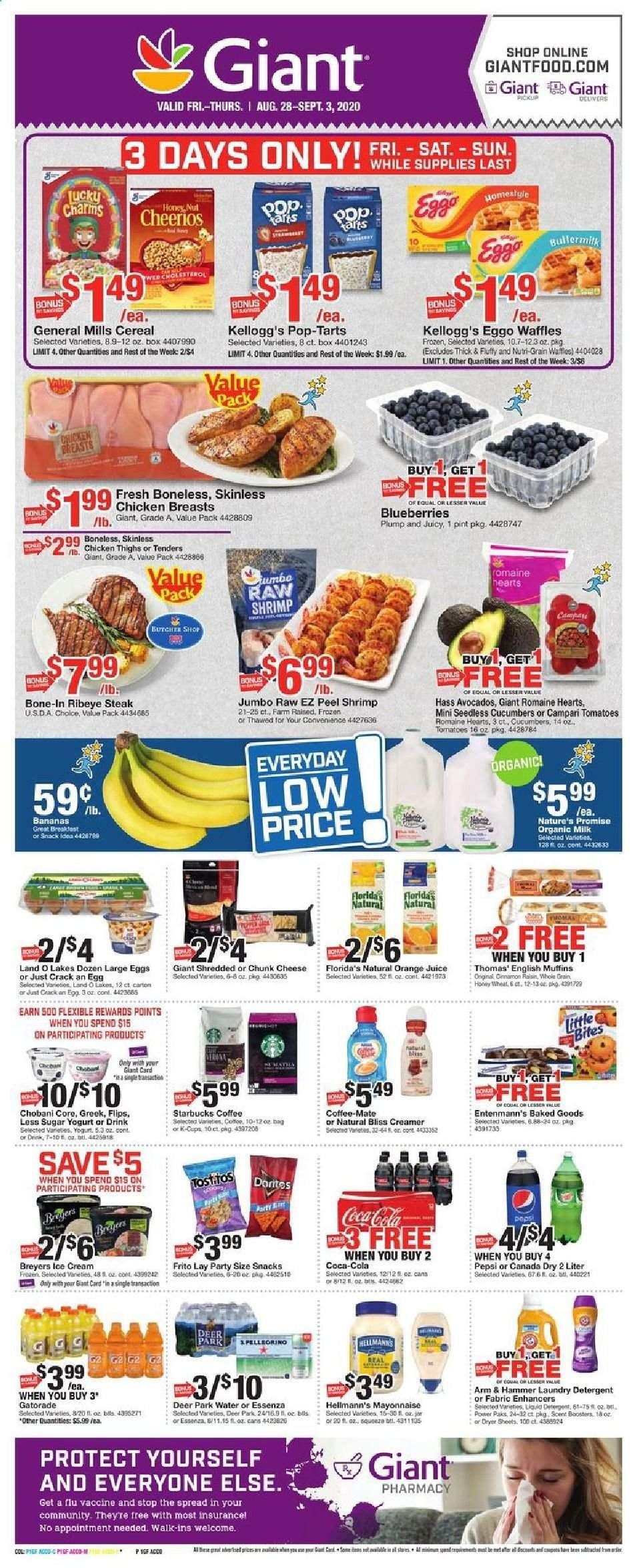 Giant Food Weekly Ad August 28 to September 3