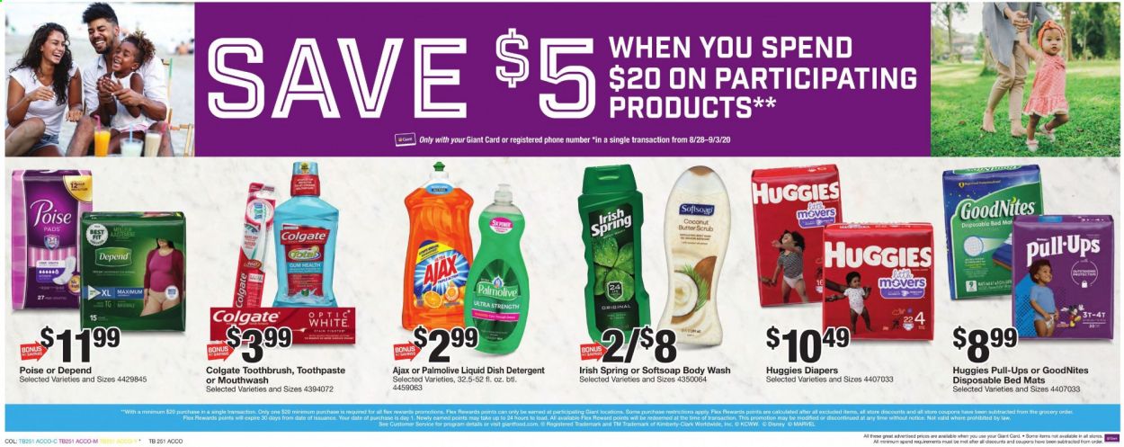 Giant Food Weekly Ad August 28 to September 3