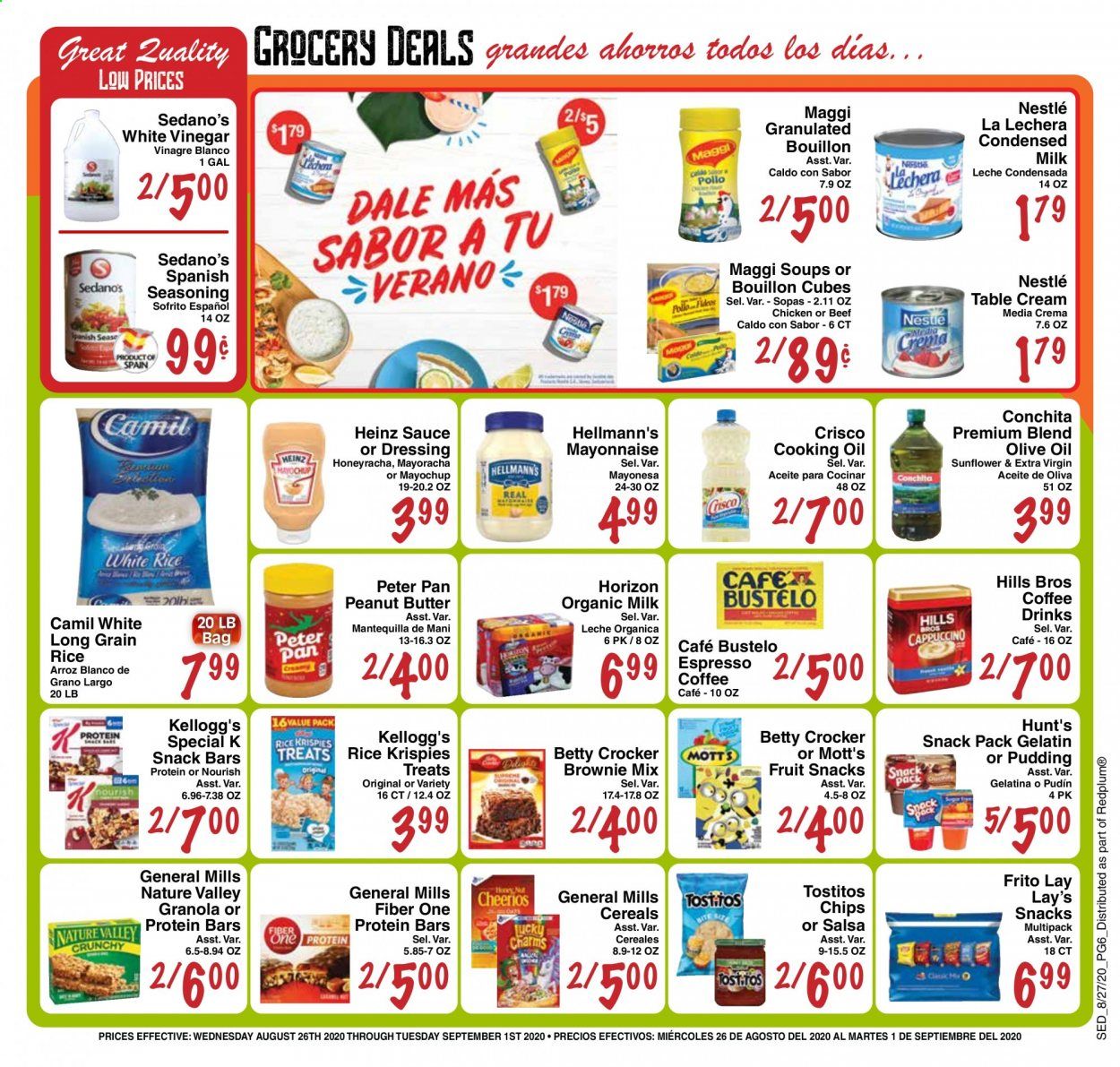 Sedano's Weekly Ad August 26 to September 1