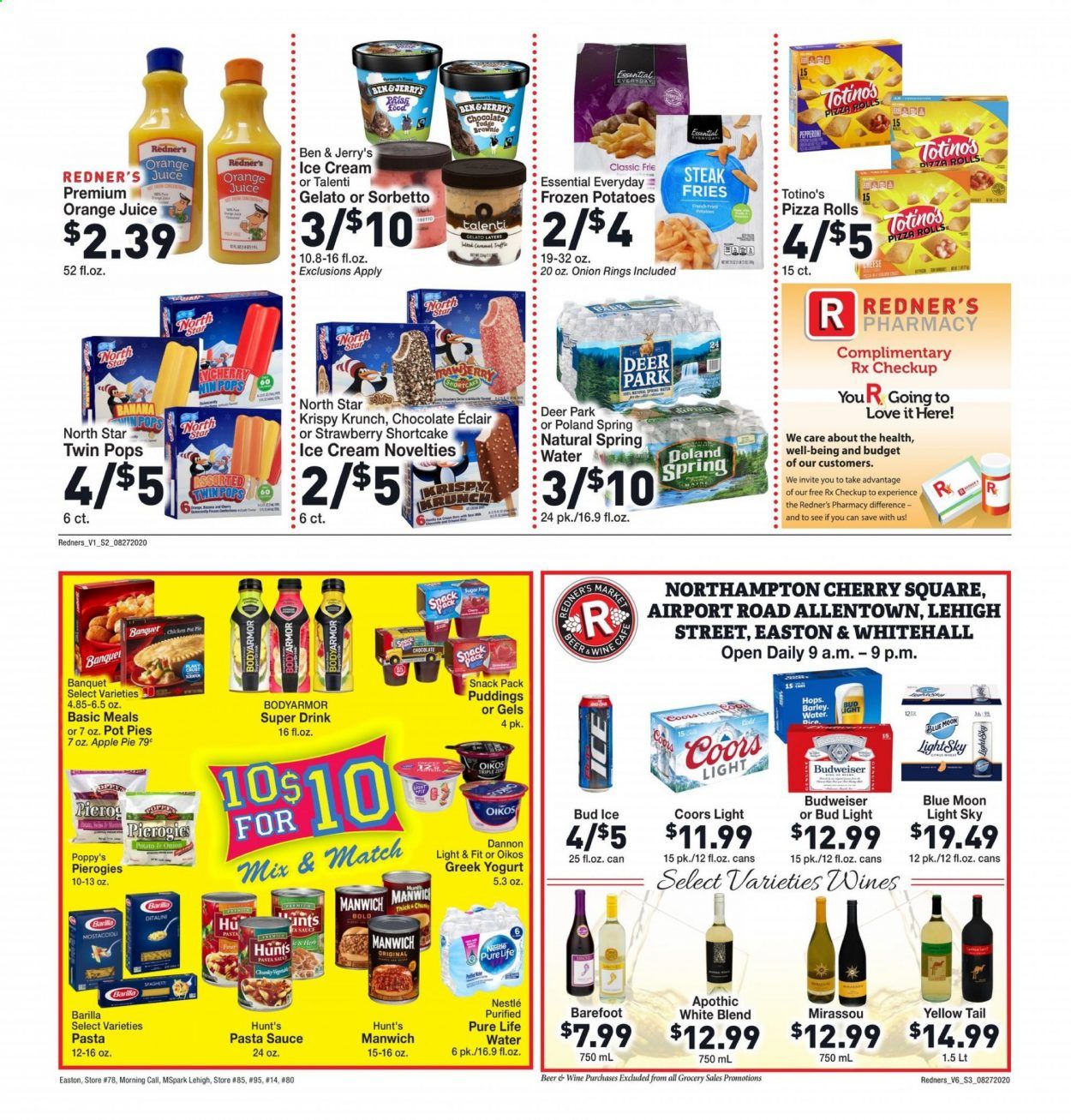 Redner's Markets Weekly Ad August 27 to September 2