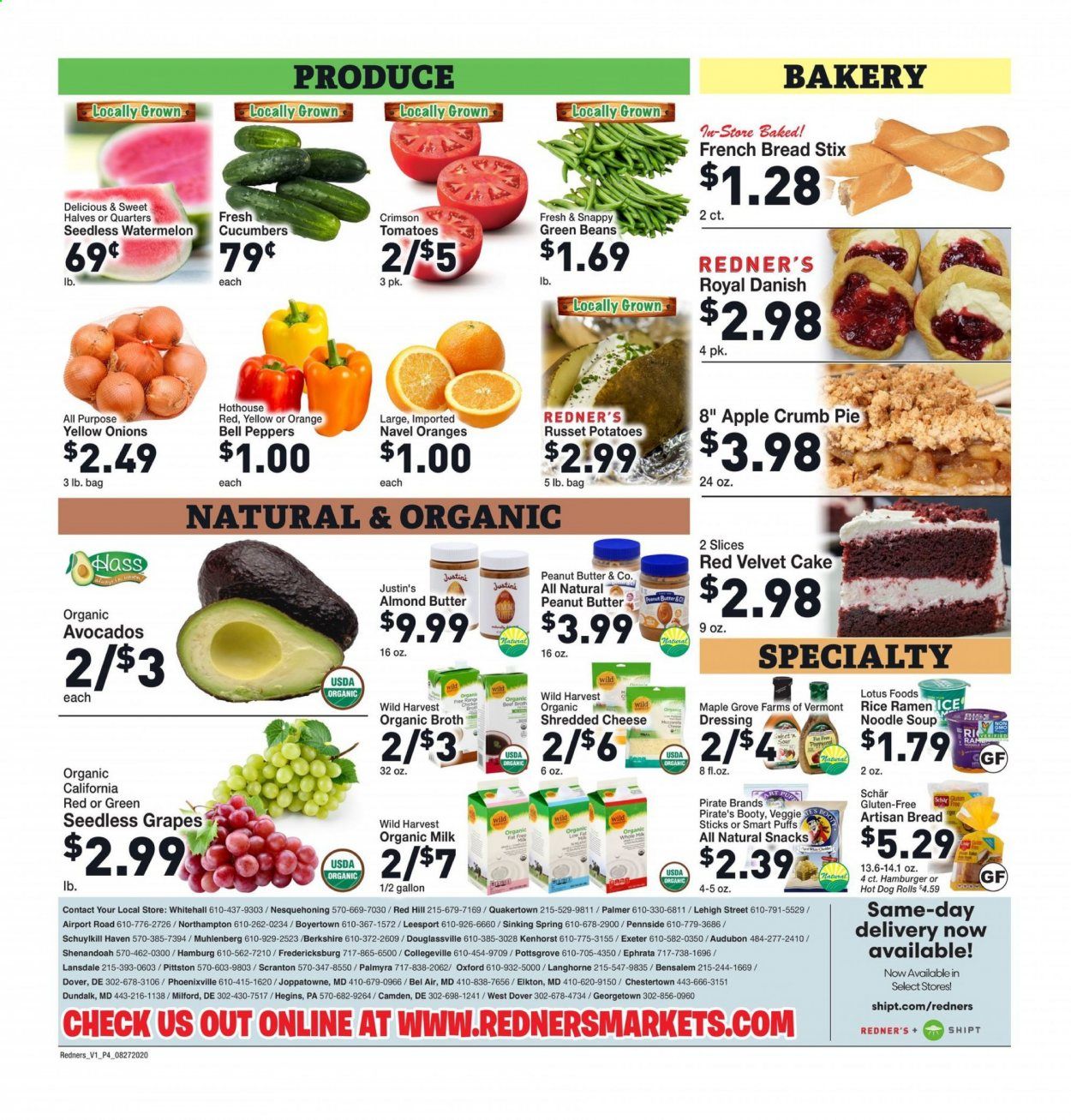 Redner's Markets Weekly Ad August 27 to September 2