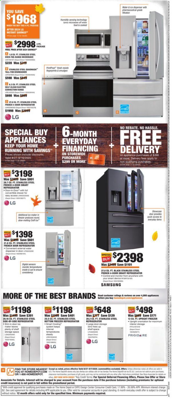 The Home Depot Weekly Ad August 27 to September 7