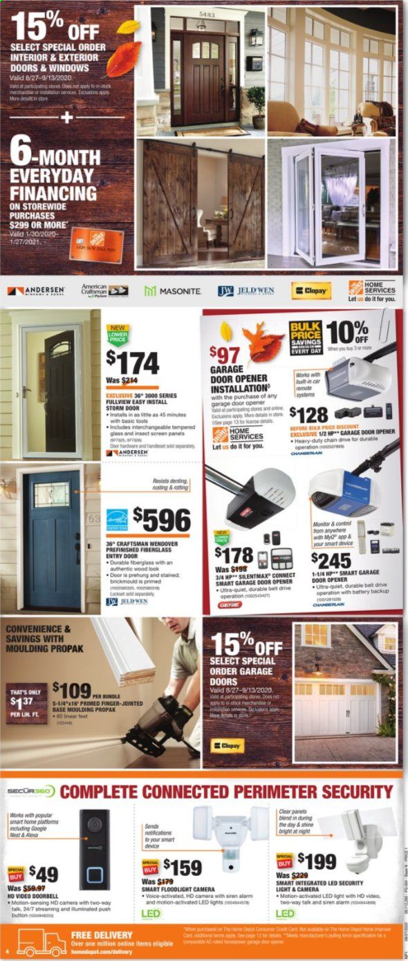 The Home Depot Weekly Ad August 27 to September 7