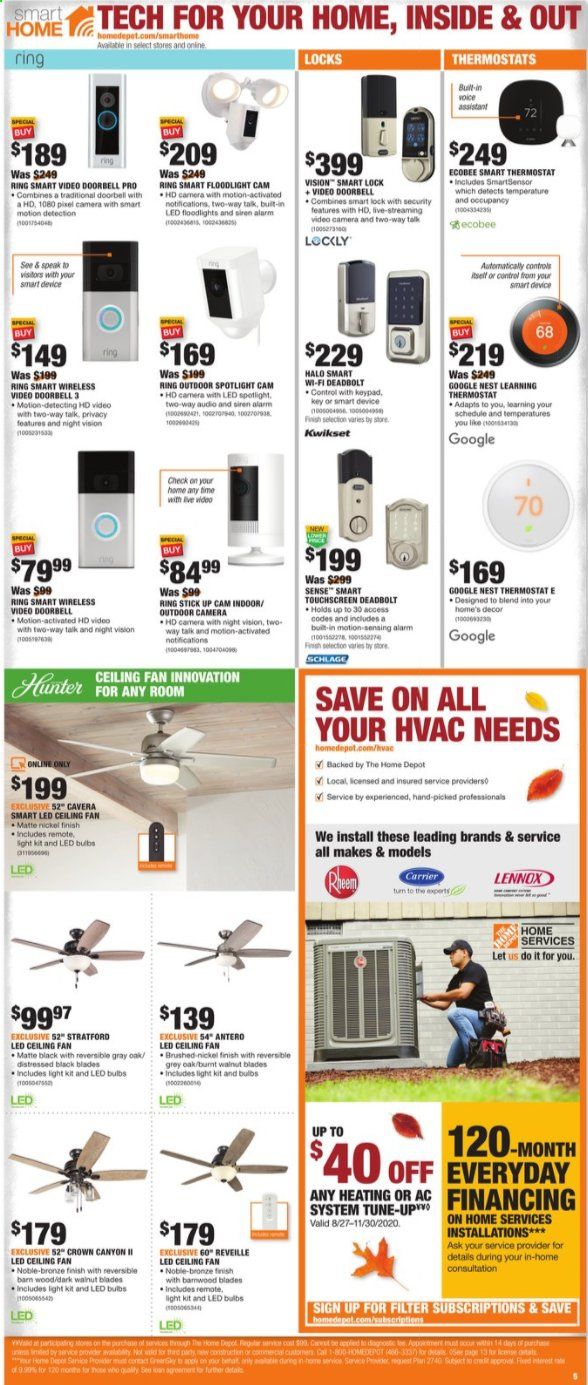 The Home Depot Weekly Ad August 27 to September 7