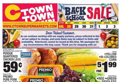 C-Town Weekly Ad August 28 to September 3