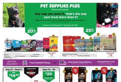 Pet Supplies Plus Weekly Ad August 27 to September 30