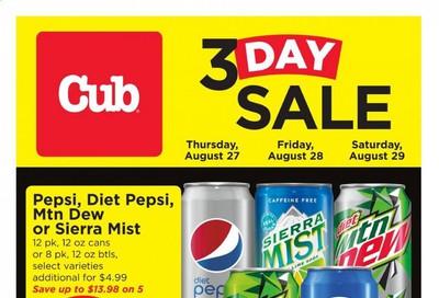 Cub Foods Weekly Ad August 27 to August 29