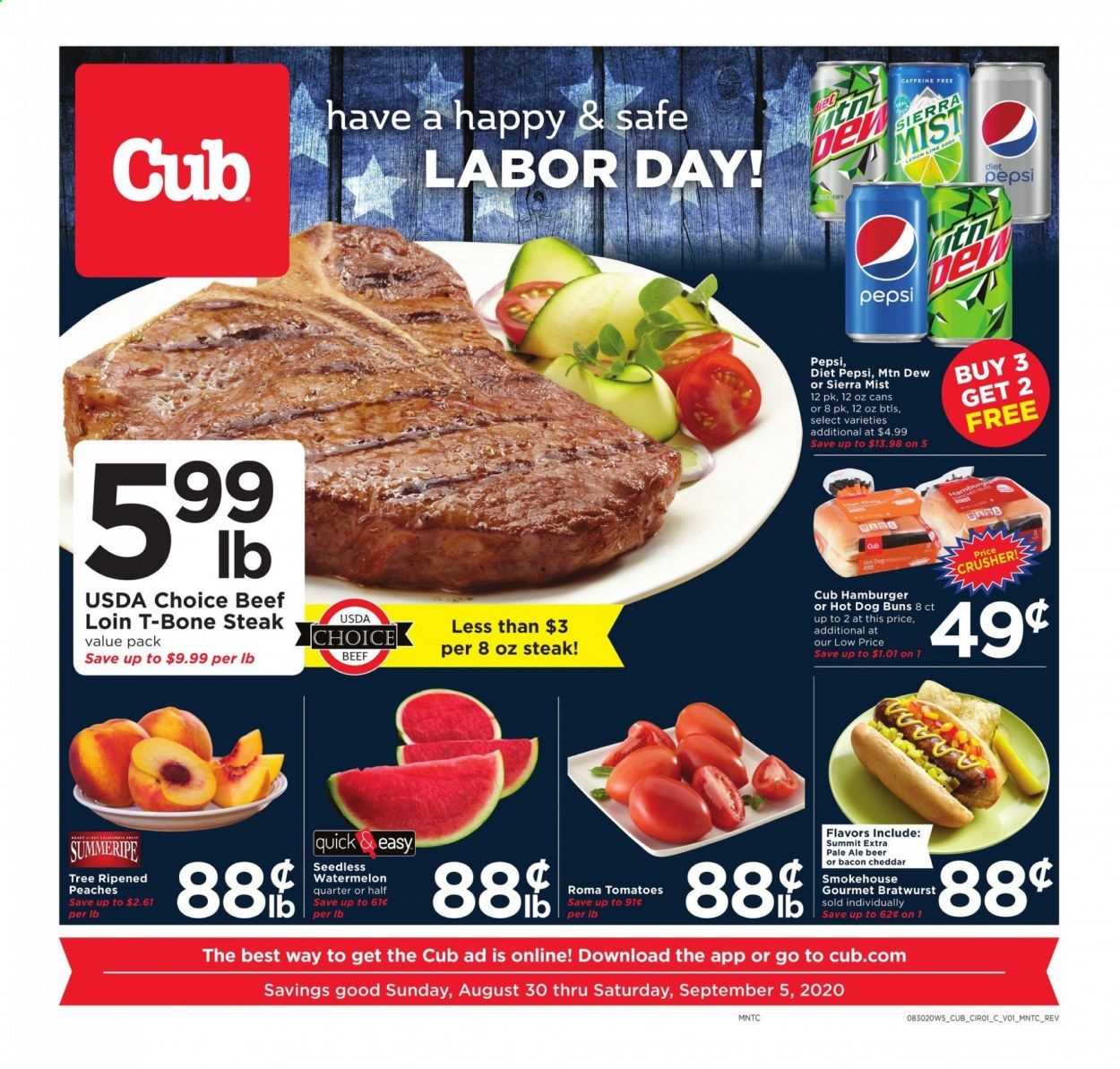 Cub Foods Weekly Ad August 30 to September 5